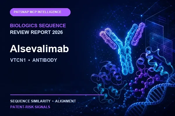 Alsevalimab Biologics Sequence Review Report 2026: VTCN1 Similarity and Patent-Risk Signals