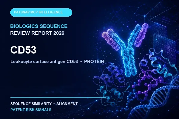 CD53 Biologics Sequence Review Report 2026: Leukocyte surface antigen CD53 Similarity and Patent-Risk Signals