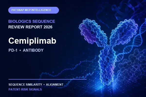Cemiplimab Biologics Sequence Review Report 2026: PD-1 Similarity and Patent-Risk Signals