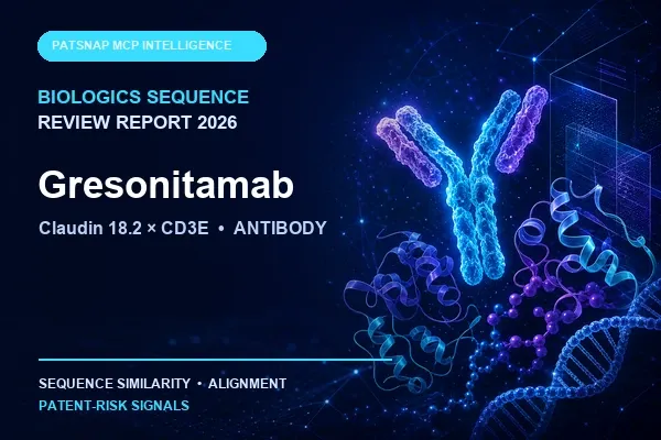 Gresonitamab Biologics Sequence Review Report 2026: Claudin 18.2 × CD3E Similarity and Patent-Risk Signals