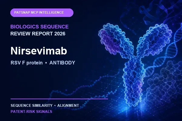 Nirsevimab Biologics Sequence Review Report 2026: RSV F protein Similarity and Patent-Risk Signals