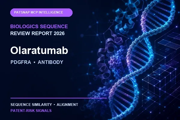 Olaratumab Biologics Sequence Review Report 2026: PDGFRA Similarity and Patent-Risk Signals